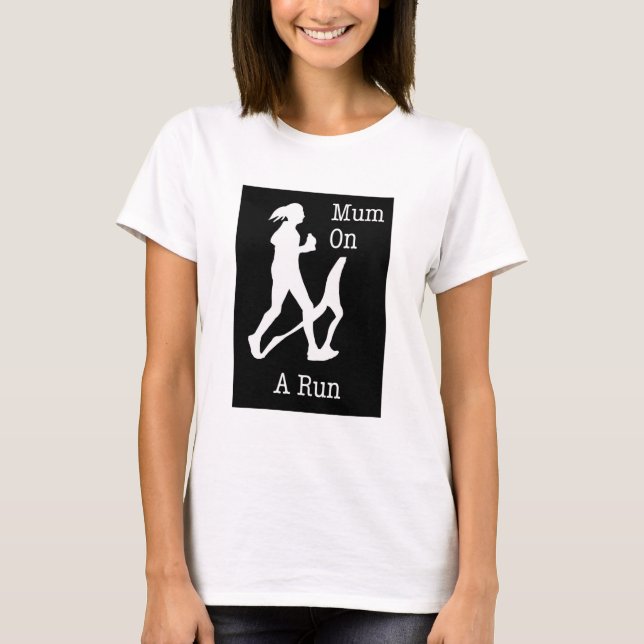 Morsa på Springa T-Shirt (Framsida)
