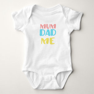 Morsa Pappa Me Baby-familjen Kärlek Nyfött barn T Shirt