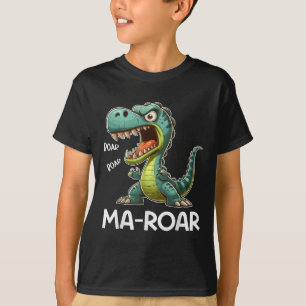 Morsa-roar Dinosaur Funny Mamma Quote Manar Women T Shirt