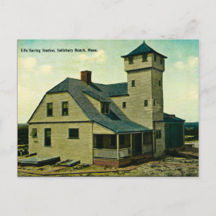 MORSA Salisbury Beach Life Saving Station vykort