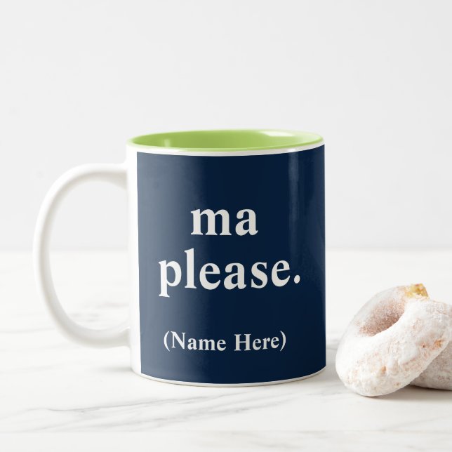 Morsa, snälla, Funny Italienska Mugg (Med munk)