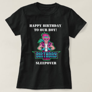 Morsa Superhjälte rosa och grönt avatar Birthday T Shirt