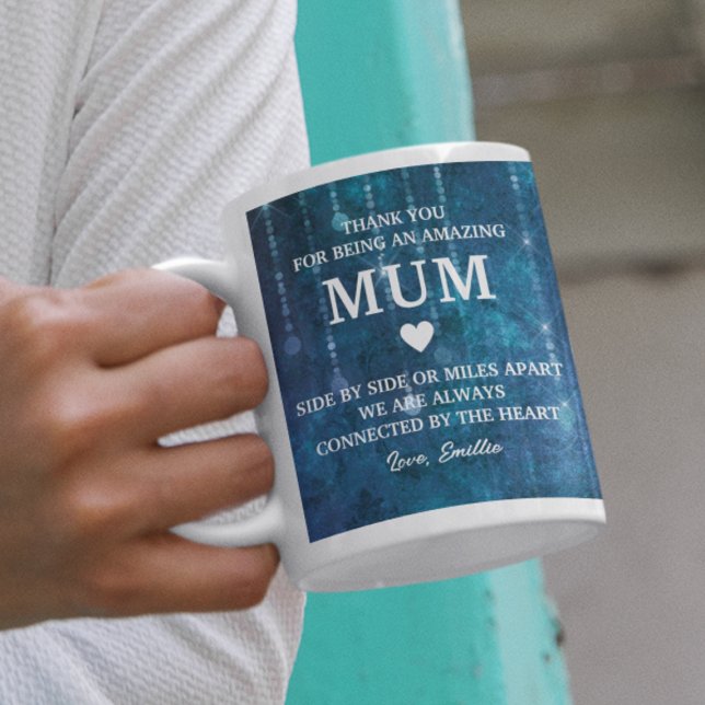 Morsa Tack Heartfilt Message Personlig Kaffemugg (Mum Thank You Heartfelt Message Personalized Coffee Mug
)