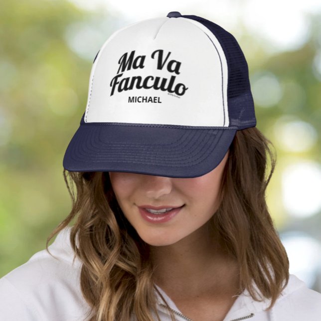 Morsa Va Fanculo Personlig Truckerkeps (Ma Va Fanculo Funny Sicilian Saying Personalized Trucker Hat)
