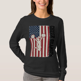 Morsdag Farfar Patriotisk Vintage Flagga Tröja Des