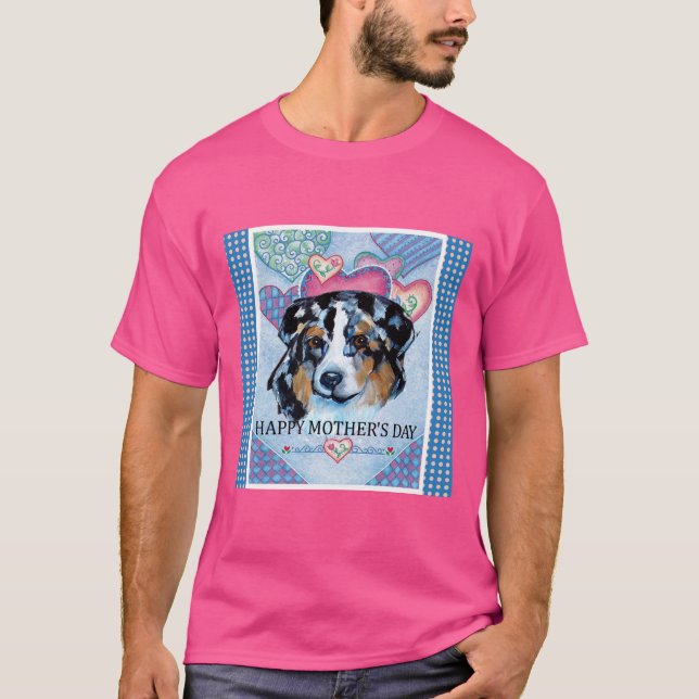 MORSDAGENS AUSTRALIAN SHEPHERD T SHIRT (Framsida)