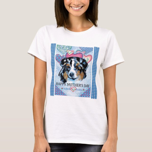 MORSDAGENS AUSTRALIAN SHEPHERD TEE SHIRT (Framsida)