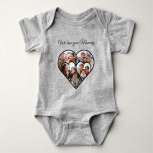 Morsdags fotokollage Hjärta Familjebild T Shirt