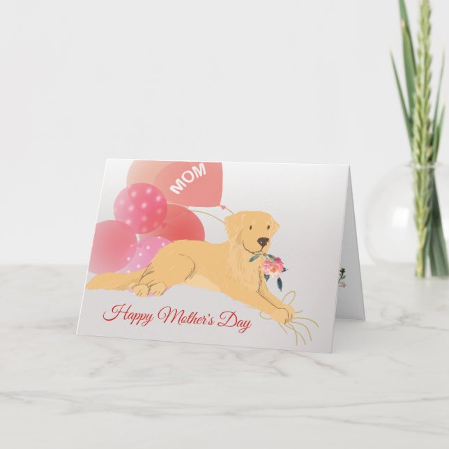 Morsdags kärlek från din Golden Retriever hund Kort (Framsida)