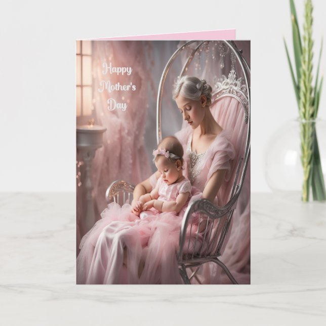 Morsdags kort Första lilla flickan (Framsida)