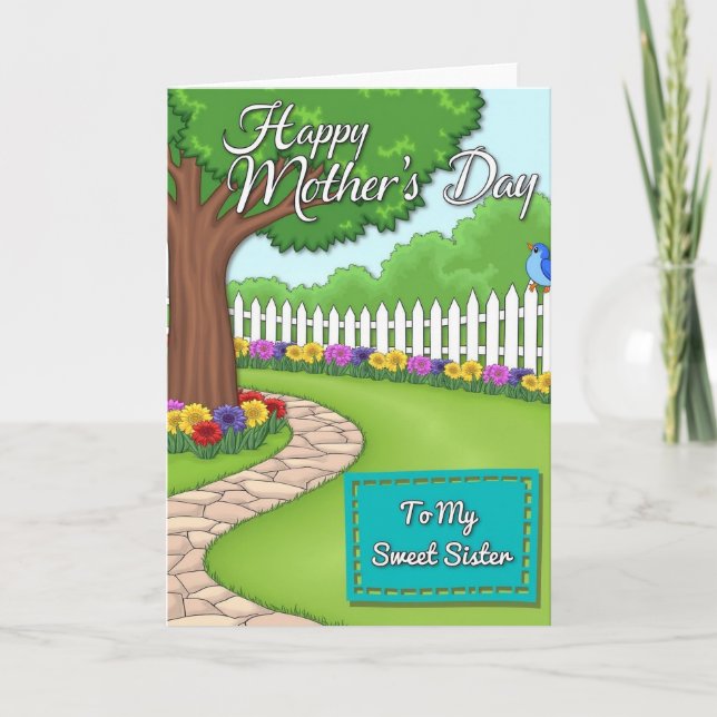 Morsdags kort Garden Vista (Framsida)