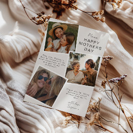 Morsdags-kort med fotografi julkort