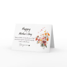 Morsdagsbukett gratulationskort