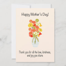 Morsdagsbukett med blommor