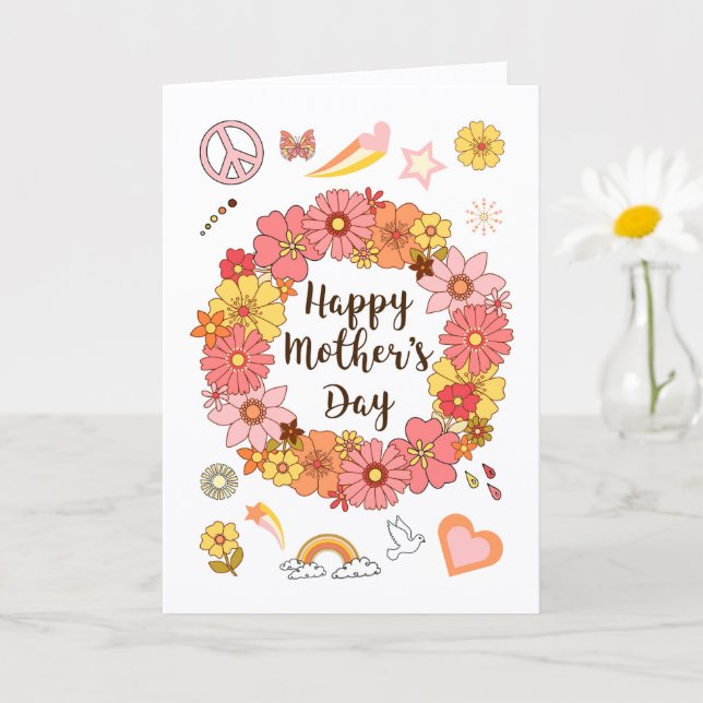 Morsdagskort för fred och kärlek kort (Liten växt)