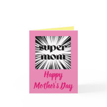 Morsdagskort för mamma, superhjältetema