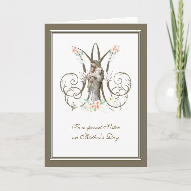 Morsdagskort för syster religiös kort (Framsida)