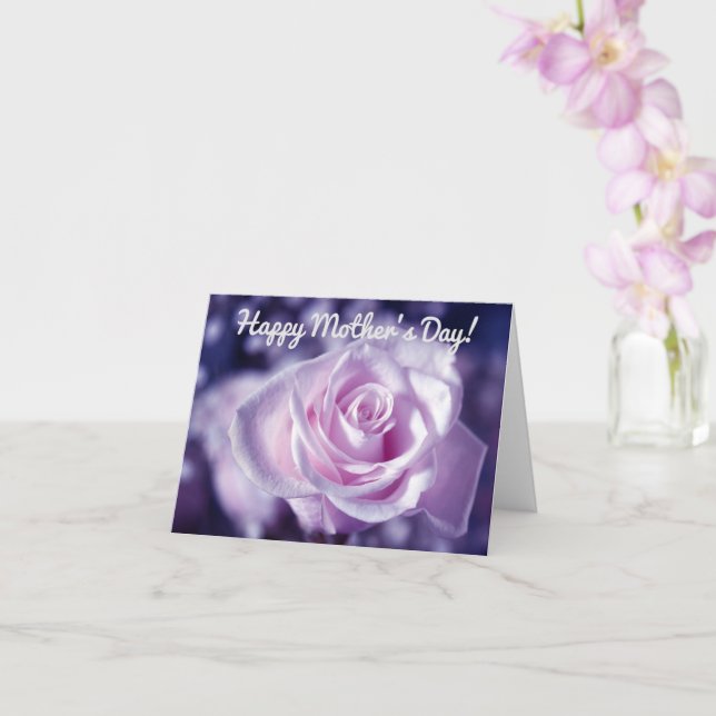 Morsdagskort med den mjukaste rosa rosen kort (Orkide)