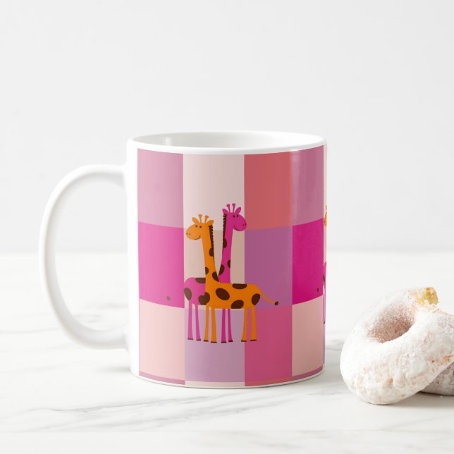 Morsdagsmuggar Giraff Kaffemugg (Med munk)