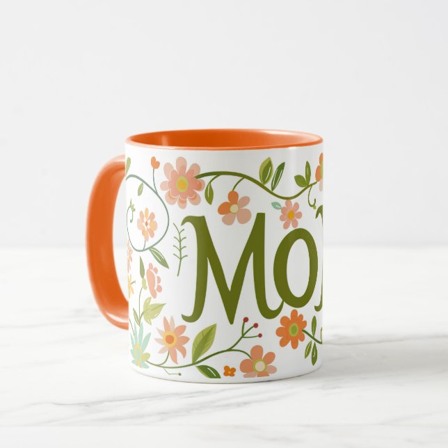 Morsdagsmuggpresent till mamma, kärlek mamma, bäst mugg (Framsida vänster)
