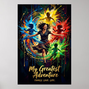 Morsdagspresent — Afrikansk drottning blomkrona ko Poster