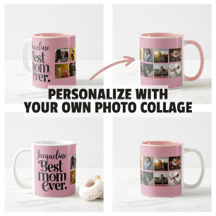 Morsdagspresent Foto Collage Världens Bästa Mamma Kaffemugg