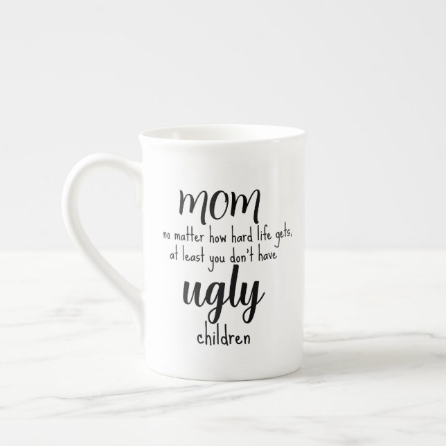 morsdagspresenter till mamma kaffe benporslin mugg (Vänster)
