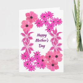 Morsdagsröda blommor kort