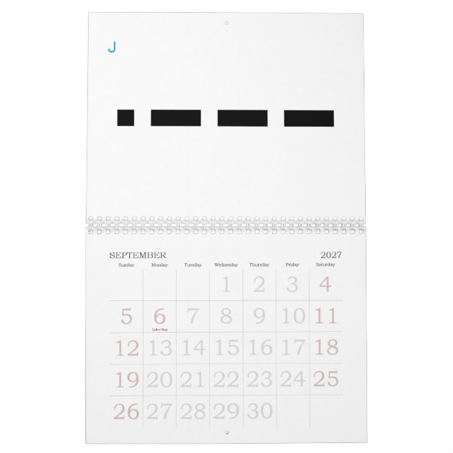 Morse Code 24 Months Alphabet Kalender (Sep 2027)