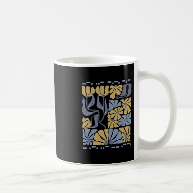 Morse Code 8647 Subtil Anti Trump 86 47 Blommig Bo Kaffemugg (Höger)