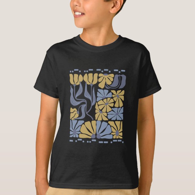 Morse Code 8647 Subtil Anti Trump 86 47 Blommig Bo T Shirt (Framsida)