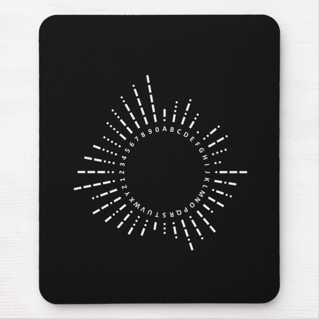 Morse Code Alphabet Musmatta (Framsidan)
