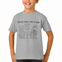 Morse Code är Rolig T-Shirt för Unga Inlärare