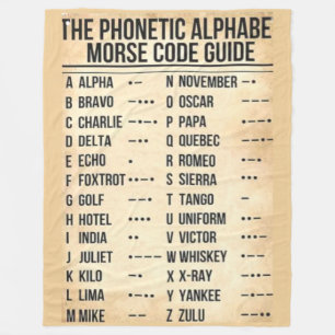 MORSE CODE FLEECEFILT