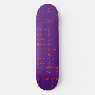 "Morse Code I" Mini Skateboard Bräda 18,5 Cm