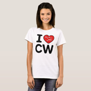 Morse Code Kärlek - CW Whispering Vinkarare T Shirt