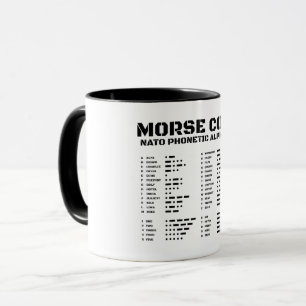 Morse Code Nato Phonetic Alphabet Mugg