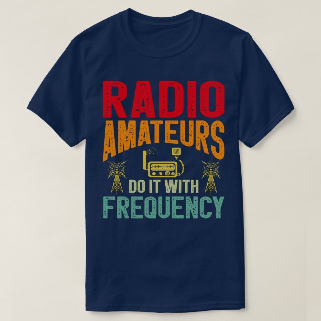 Morse Code Radio Ham Amateur Radio Operator Gift T Shirt (Design framsida)
