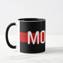 MORSE Code Red Line Design Mugg