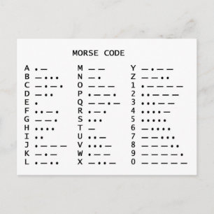 MORSE CODE VYKORT