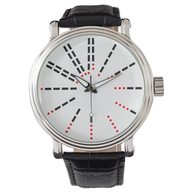 Morse Code Watch Armbandsur (Framsida)