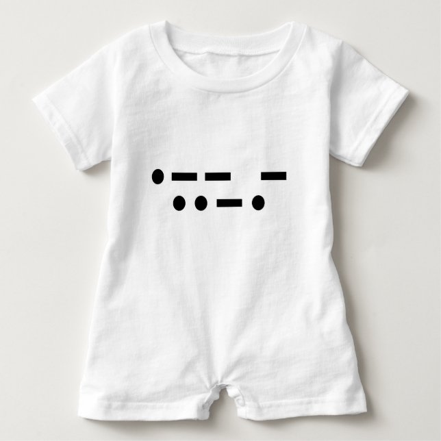 Morse Code wtf T-shirt (Framsida)
