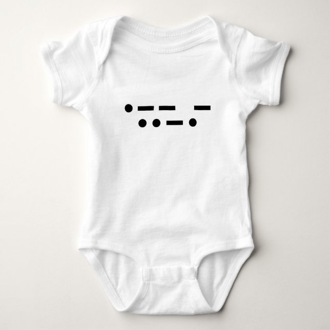 Morse Code wtf T-shirt (Framsida)