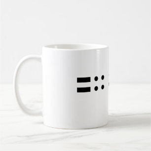 Morse DIT DAH Kaffemugg