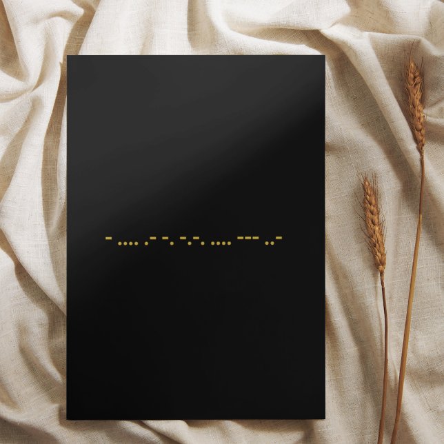 Morse-kod Tack för ditt kort (Skapare uppladdad)