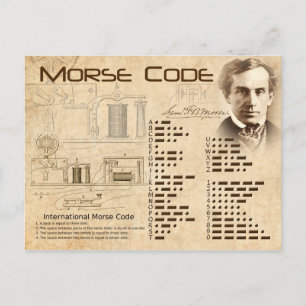 Morse-kod Vykort