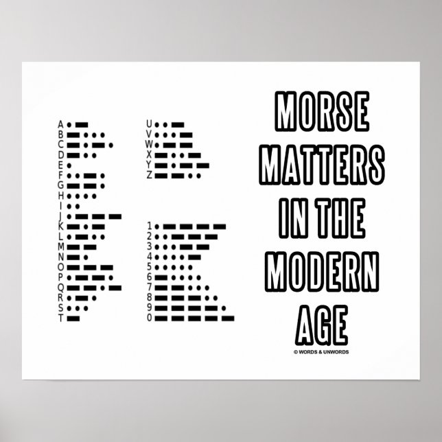 Morse Matters in the Modern Age (Morse Code) Poster (Framsidan)
