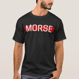 MORSE-Minimalistisk design med röd linje T Shirt