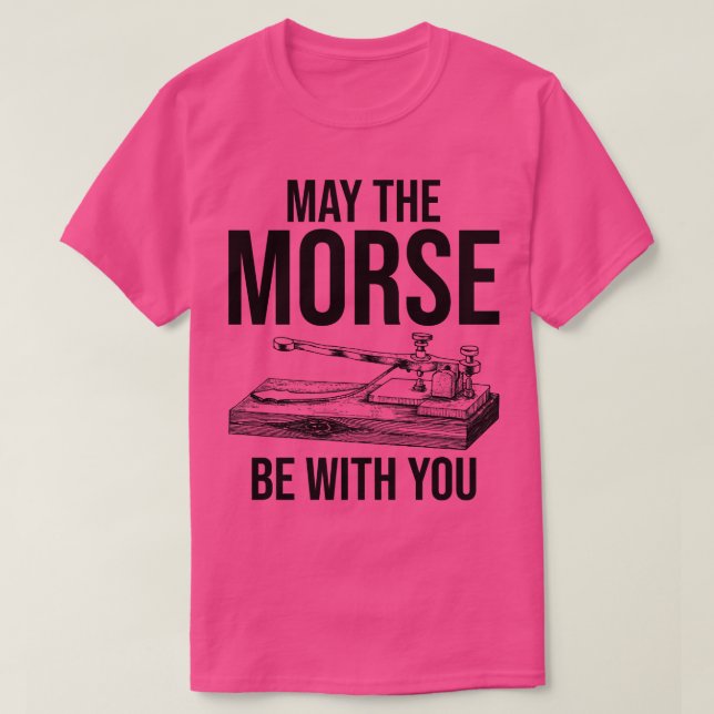 Morse ska vara med dig, morse t shirt (Design framsida)