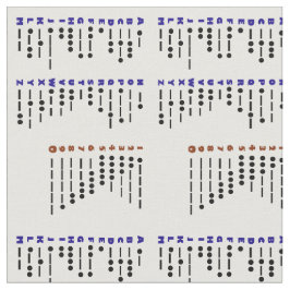Morsealfabetet kartlägger tyg